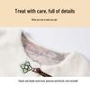 Paster New Chinese Style Faux Mink Fur Embroidered Autumn Winter Coat