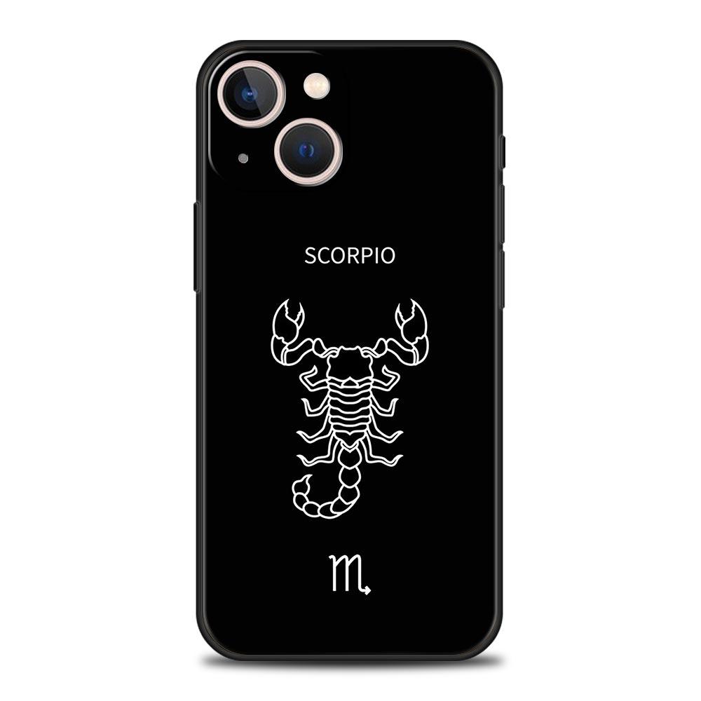Twelve Constellations Luxury Phone Case For iPhone 16 13 15 14 12 11 Pro MAX XR X SE XS 7 8 Plus Soft TPU Shockproof Cover