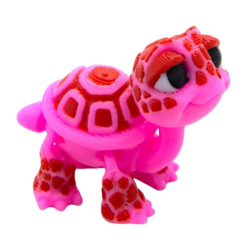 3D Printed Turtles Flexible Joint Articulated Tortoise Fidgety Toy Ornament Realistic Turtles Figurines Collectibles