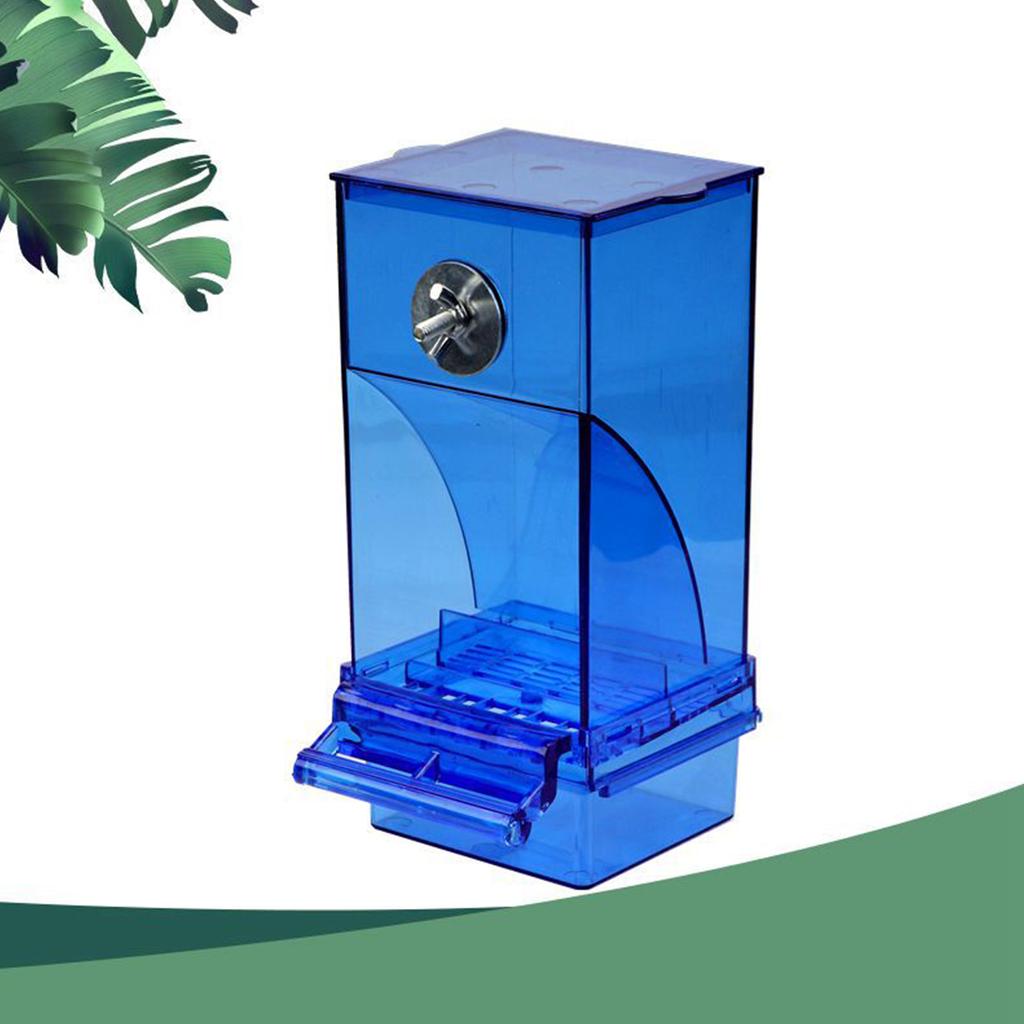 Comederos para Pájaros de Jaula Dispensador de Comida de Plástico con Columpio para Cacatúa Conuro