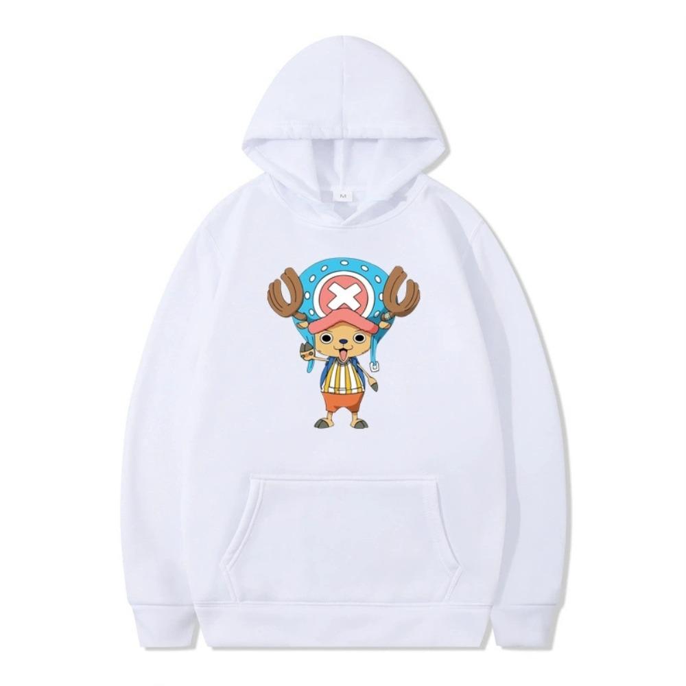 Mens Womens Hoodie ONE PIECE Anime Tony Tony Chopper Hoodies Streetwear Casual Cartoon Printed Hooded Pullover Sweatshirts