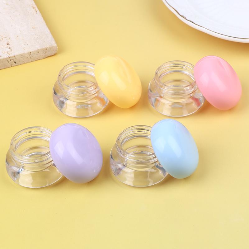 5G Mini Cosmetic Empty Jar Pots Makeup Skincare Container Face Cream Box Lip Balm Box Refillable Lips Glaze Container Travel