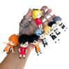8ks/Sada Anime Haikyu Klíčenka s figurkou Kenma Kozume Shoyo Hinata Verze Přívěsek na tašku Loutkavolejbalový Junior Klíčenka Hračky Dárek Q Kulatá Senzorická