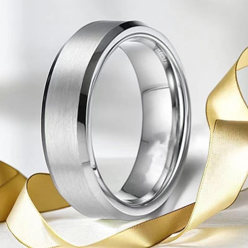 Men's Matte Titanium Steel Ring - Stylish Stainless Steel Design, Popular In Japanese, Korean, European, and American Fashion.