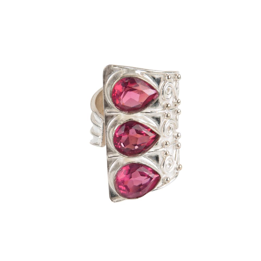 Pink Tourmaline Gemstone 925 Sterling Silver Jewelry Handmade Ring Gift For Her RR-20-8