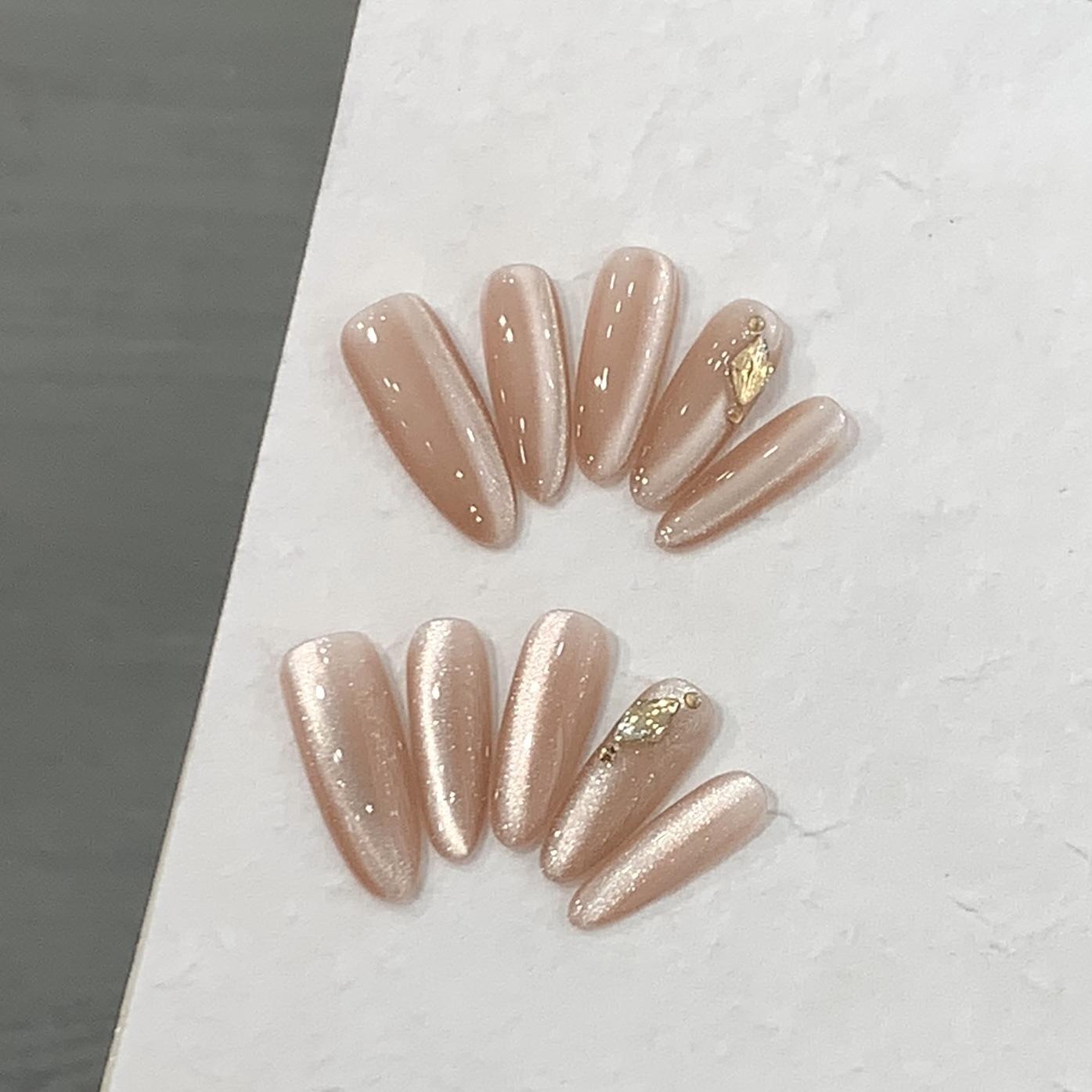 

Кристалл Молочного Чая с Обнаженным Порошком Взрыв Бокового Света Кошачий Глаз Закат Палец M