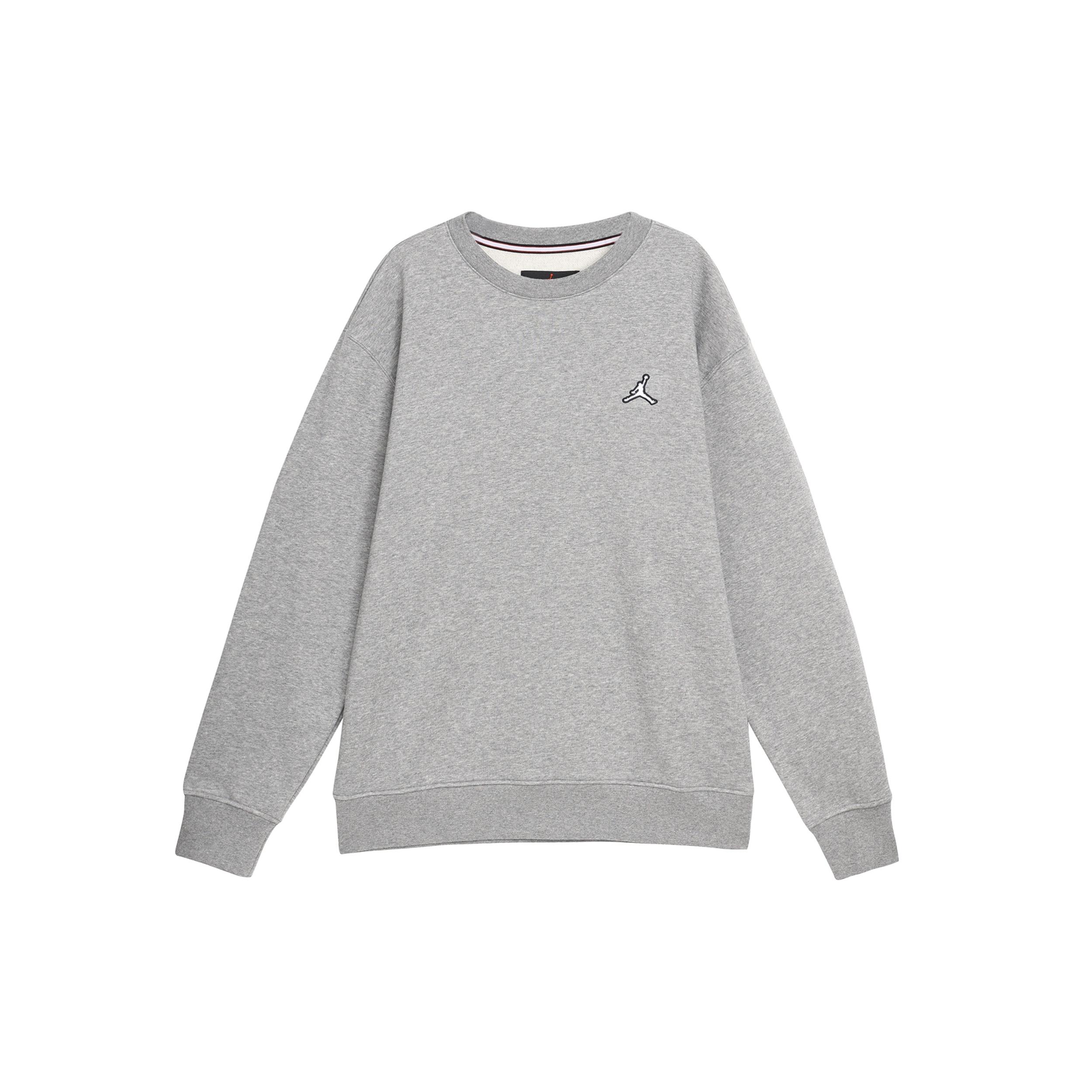 Air Jordan Embroidered Solid Color Pullover Hoodie Men s Grey DQ7521-091 S
