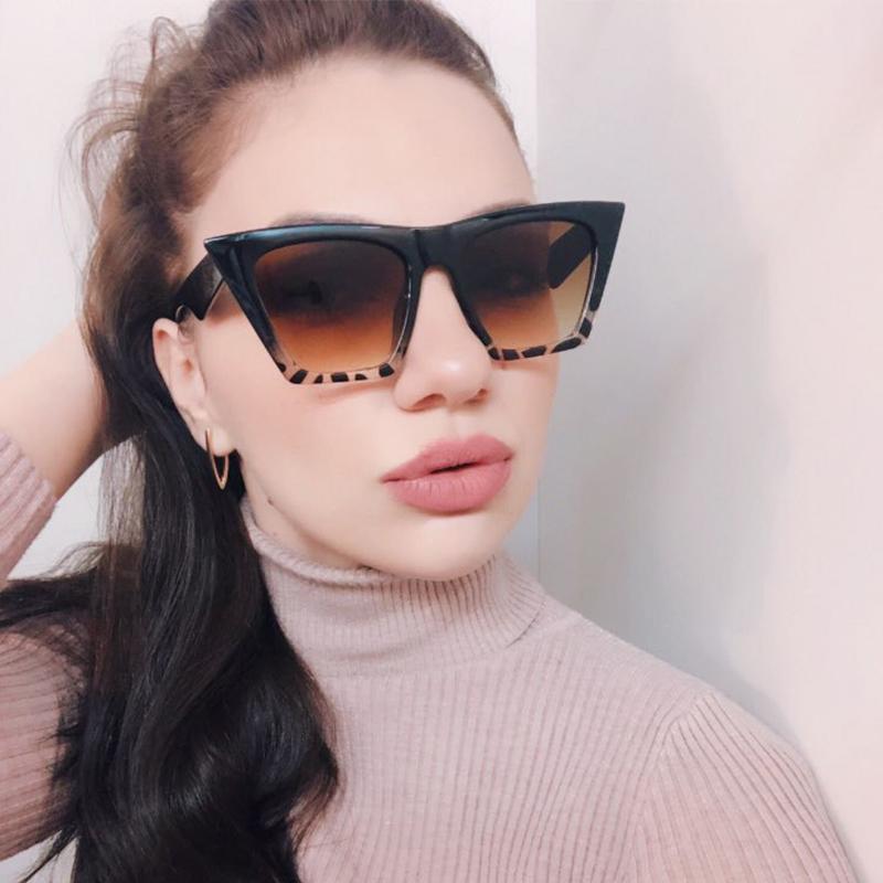 Överdimensionerade Fyrkantiga Glasögon Vintage Kattöga Solglasögon Dam/Herr Lady Solglasögon Klassiska Utomhus Resa Gafas De Sol