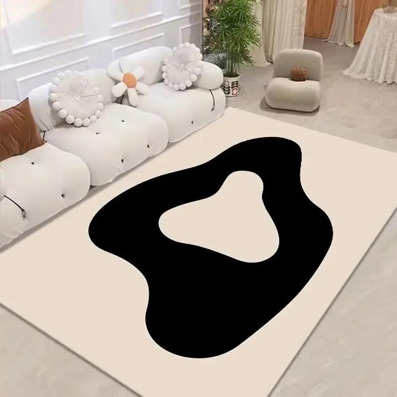 Modern Simple Style Carpet Living Room Cream Wind Decoration Large Area Rugs Bedroom Children Bedside Tatami Non-slip Floor Mats