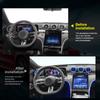 For Mercedes Benz C-Class W206 2022-25 GLC X254 2024-25 64 Color LED Air Conditioning Vent Nozzle Turbo Air Outlet Ambient Light