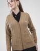 MONTE CARLO Women's V Neck Full Sleeves Cardigan
