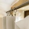Rideau - Gaze De Coton - Beige - 140 X 300 Cm - Ajustable - 8 Anneaux Pince