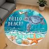 1pc Turtle Beach Round Chair Mat Area Rug - Non-Slip, Floor Mat for Office, Bedroom, and Indoor Decor -1002220