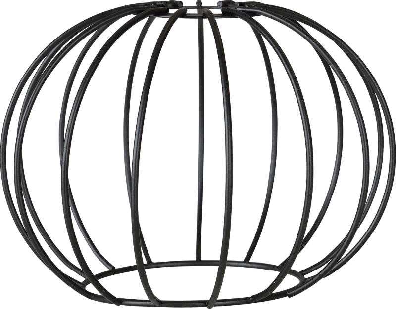 Metal Lamp Shade E27 Loft Round Wire 18x13