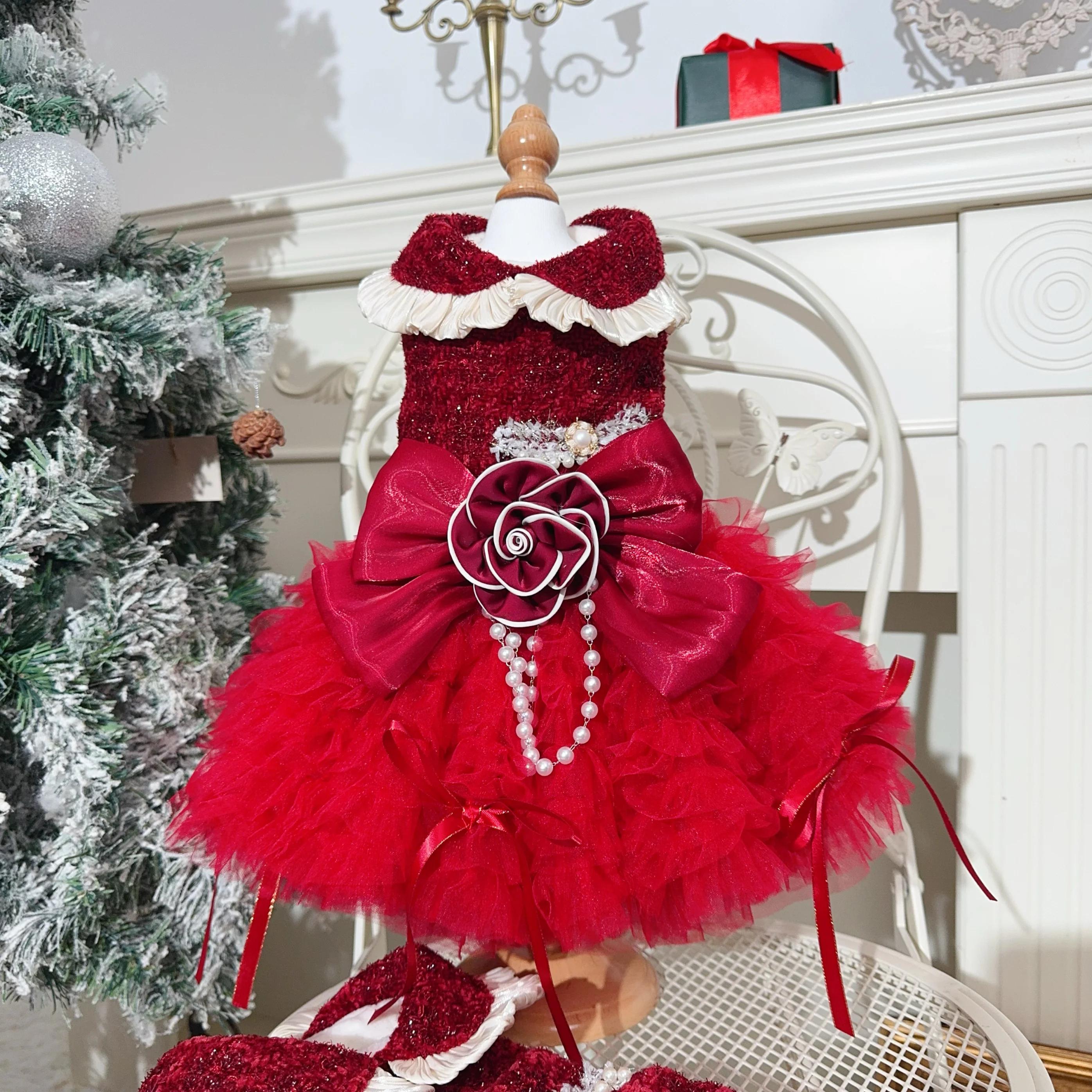 

Luxury Dog Gowns | Customized Puppy Costumes with Long-tailed Dog Dresses | Handmade for Extra Elegance, Party Wedding Costume XL