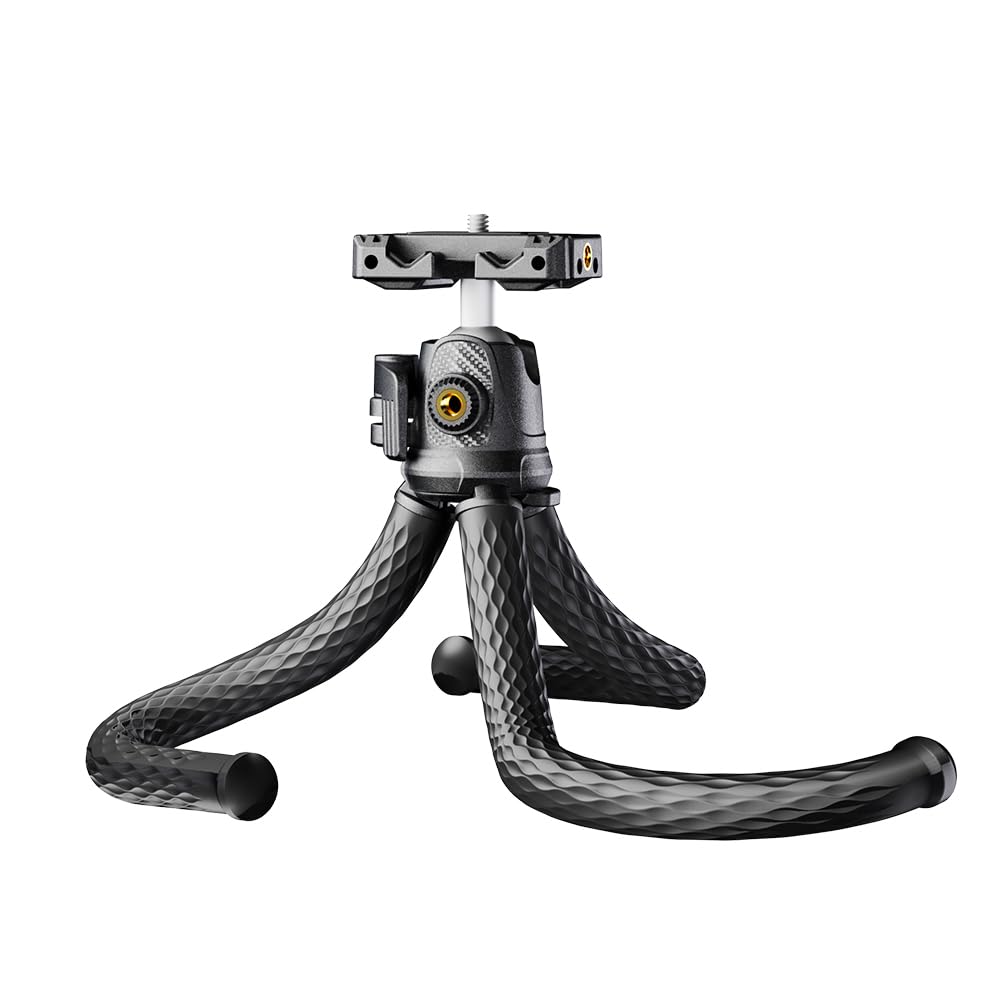 Goocong F2 Flexible Tripod for Smartphones and Black Cameras,