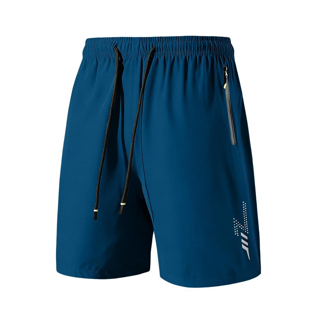 Men’s Lightweight Athletic Shorts with Elastic Waistband Drawstring and Zipper Pocket for Sports Workout Running Training