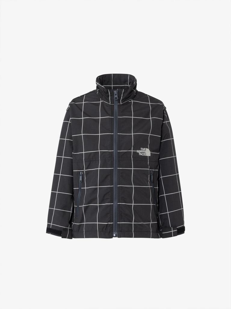 The North Face T Novelty Compact Windowpane Size 120 Jacket, Gray,