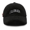 Autumn Winter Vintage Letters Embroidery Baseball Caps Women Artificial Lamb Wool Warm Hats Plush Versatile Street Tide Cap New