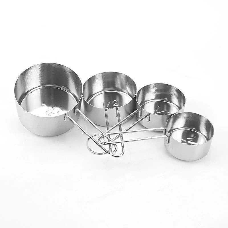 Stainless Steel Measuring Cups and Spoons Set