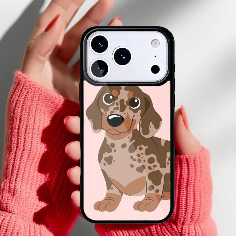 

Dachshund Dog soft Phone Case for iPhone 17 16 15 14 13 Pro Max Back Cover for 12 11 Pro Coque iPhone 14 Pro