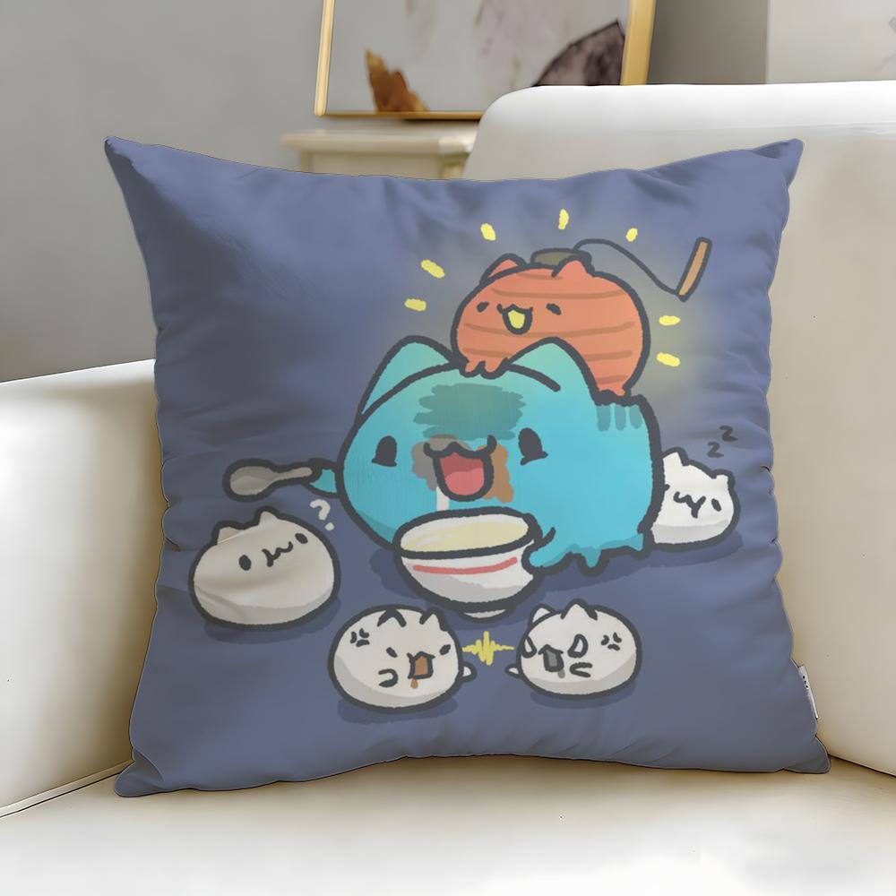 Beliebte Cartoon-Bugcat Capoo Kissenbezug Weich & Leicht zu Waschen – Vielseitig für Sofa, Bett, Reisen und Büro