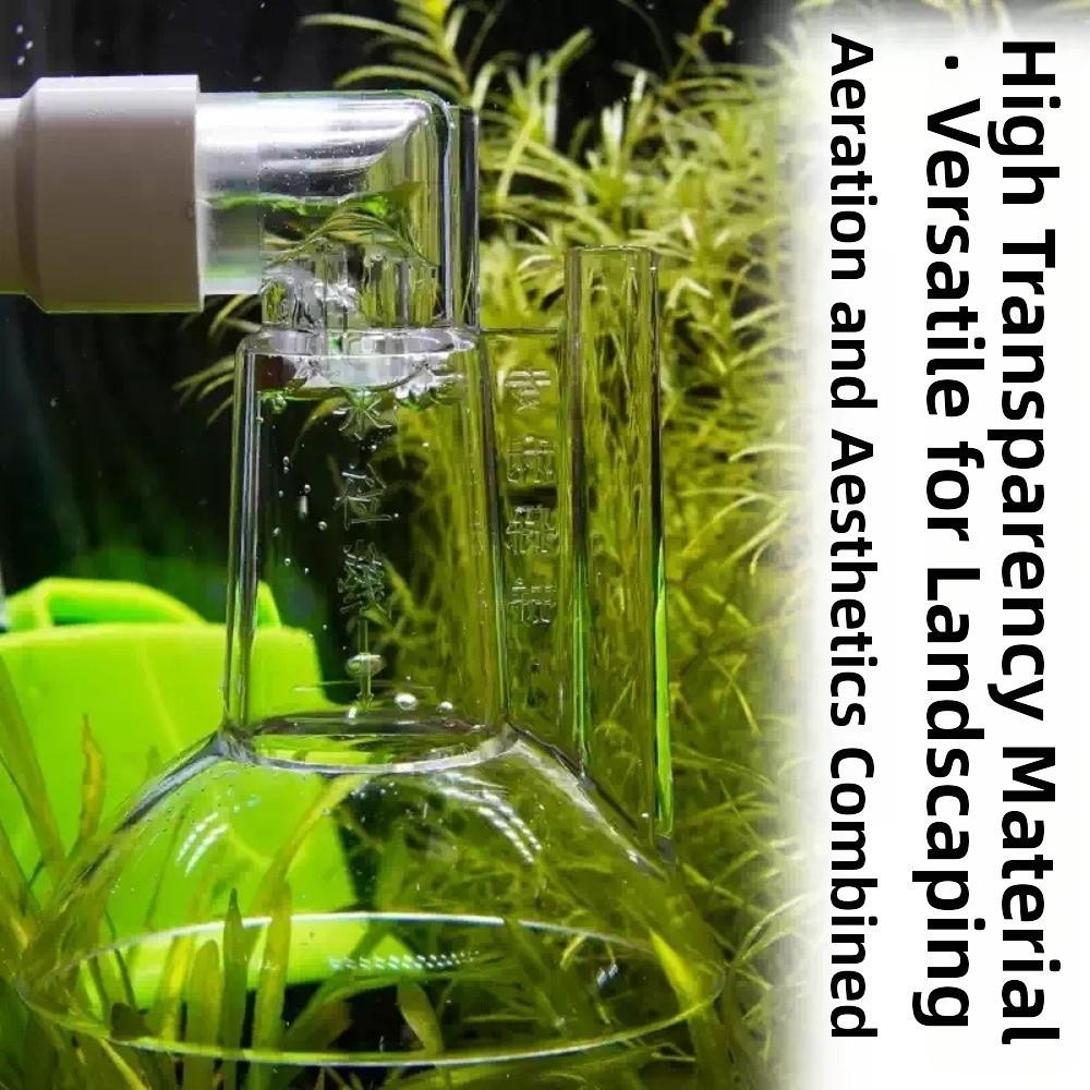 Transparent Oxygen Water Outlet Anti-Splash Aquarium Outflow Aerator For Canister Filter