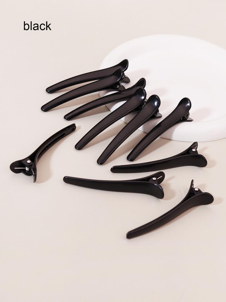 10piece/bag smooth duckbill clip set, spring clip elegant wrinkle free hair clip, hairstyle tool
