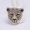 Vintage Rhinestone Leopard Brooch: Stylish Animal Pin for Clothing