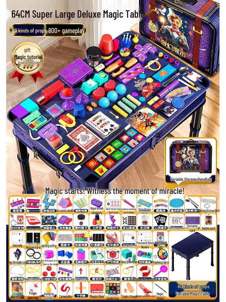 Children's Magic Tricks Gift Box Set for Boys and Girls - 2025 Children's Day