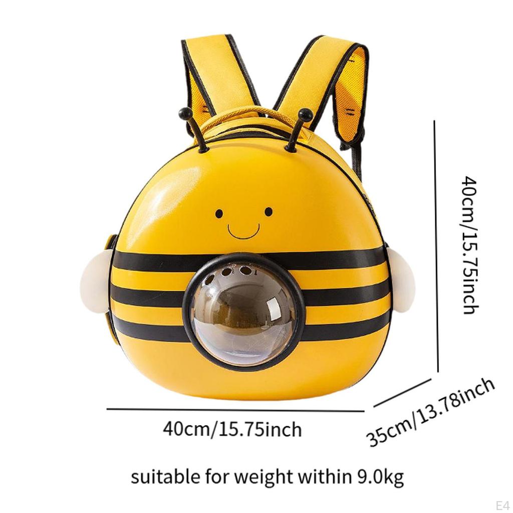 Bee Cats Backpack Carrier Dog Space Capsule Pet Bag Outdoor for Park