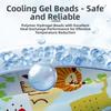 2Pcs Breathable Towel Pet Cooling Ice Scarf Cute Print Pet Cool Neck Ring  Outdoor Travel