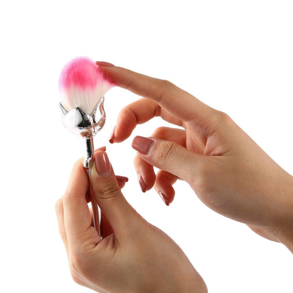 

Профессиональные 6 шт./компл., косметические кисти для макияжа, пудра, румяна, тени для век, набор мягких кистей в форме розы