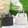 2PCS/SET Small Fresh Style Lunch Bag Fashion Tote Lunchbox Durable Thermal Insulation Bag  Students