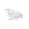 1pc Stainless Steel Storage Basketout Cosmetic Storage Basket Fruit Basket Desktop Organizer Utili Basket Iron Art Storage Caddy