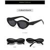 Oval-framed sunglasses, trendy sunglasses