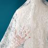 Big Brand Same French  Eyelash Lace Fabric Wedding Dress Dress Clothes Fabric Tablecloth Curtain Accessories Black and White