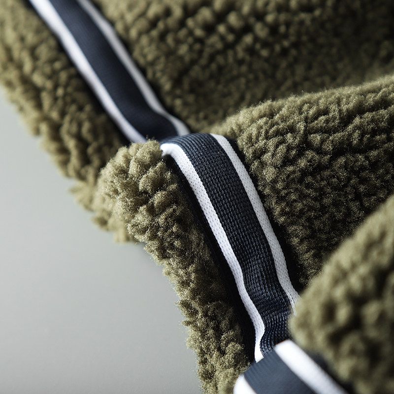 Men's Stitching Jacket Thick Fleece Jacket
