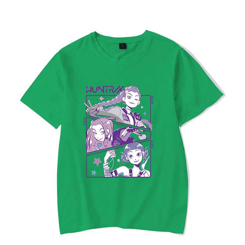 

Hot Kpop Demon Hunters Mira Rumi Zoey Graphic T Shirt Women s Men s Fashion T-shirts Short Sleeve Shirts Summer T-shirts Tops 4XL