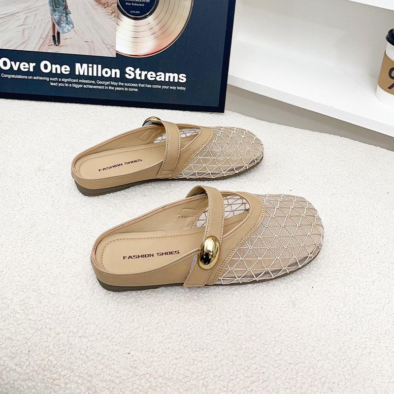 Flat-bottomed Toe Shoes Half-slippers Female Summer One-foot Shoes Single-shoes Fisherman's Flip-flops