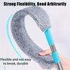 6pcs Extendable Long Handle Duster | For Cleaning Under Beds, Sofas & Gaps, with 5 Replaceable Cloths, Household Cleaning Tool