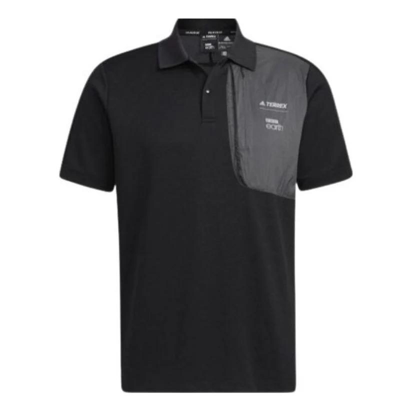 Adidas Polo Shirts Men s Black Polo Collar Moderate Straight Fit HE5235 XS