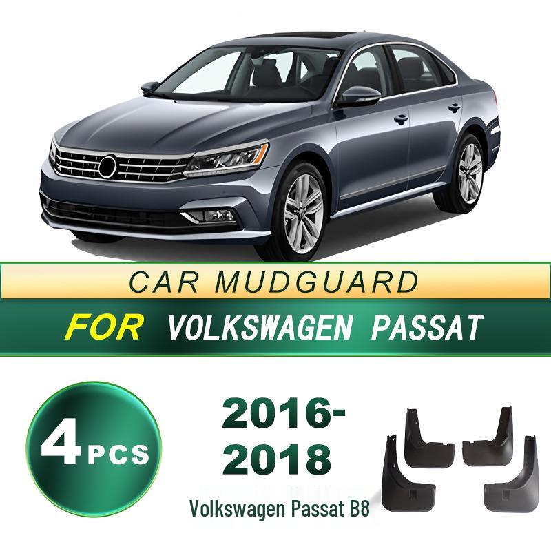 Compatible Soft Rubber Mud Flaps for 2016-2018 Volkswagen Passat B8 - Car Tire Skin Accessories.