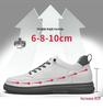 866 Men's Height Boost Sneakers: Thick Sole Platform Casual Shoes, Low-Top Cowhide, Spring Trend.