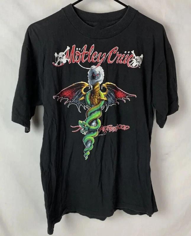 Vintage Motley Crue T-Shirt 1989 Single Stitch Dr Feelgood Tour Konzert Band Tee Unisex T-Shirt