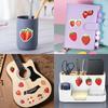 55 Pcs Strawberry Cartoons Graffiti Stickers: Waterproof & Perfect for Skateboards and Decorations