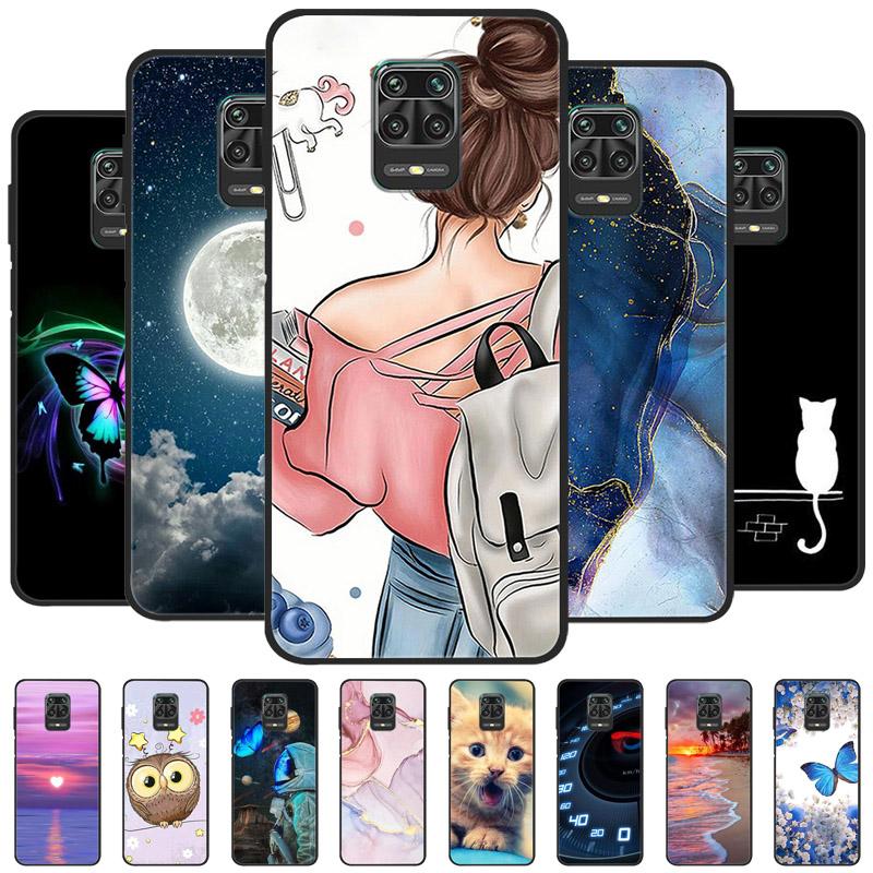 For Xiaomi Redmi Note 9 Cases Soft TPU Silicon Cartoon Phone Back Cover On Redmi Note 9 Pro Coque Note 9s Note 9 s Bumper Fundas