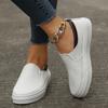 Women's Plus Size Low-Top Slip-On Color Block Flat Shoes