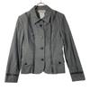 Made In Japan Line Design Jacket 36 Gray Women Used