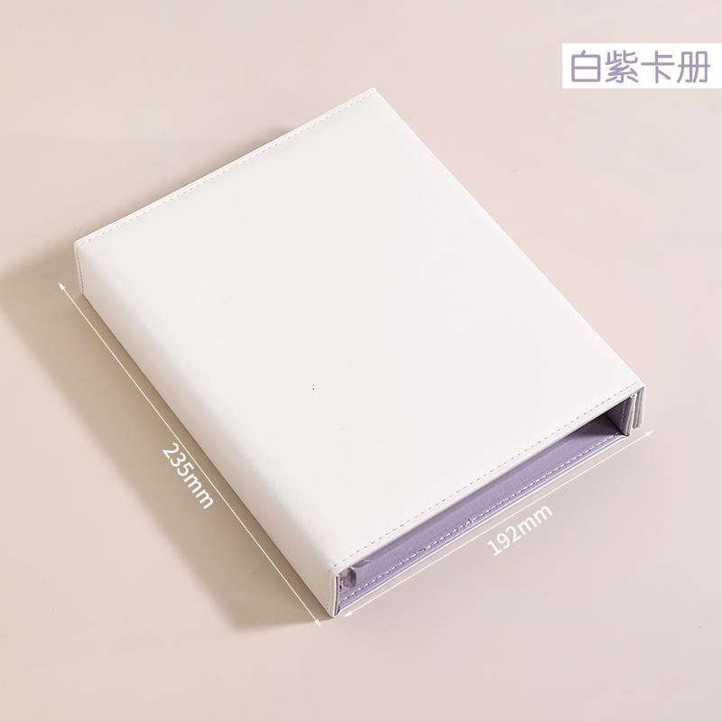 Ordner A5 Kpop Fotokarten Sammelbuch Magnetverschluss Großer Kartenhalter Macaron PU Idol Foto Karten Sammlung
